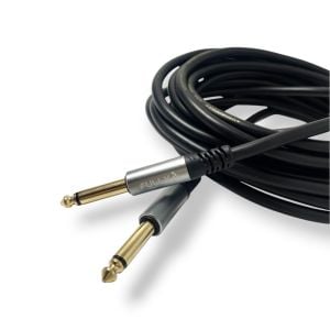 FULLY 5Metre 6.3mm Erkek-Erkek Mono Gitar Kablo - Siyah