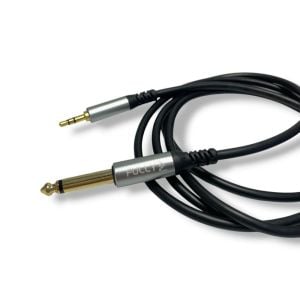 FULLY 3metre 6.3mm Mono - 3.5mm Stereo Kablo Siyah