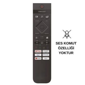 PHILIPS 65PUS8909/62 Uyumlu Ses Komutsuz 4K Ambilight Led Tv Kumanda