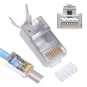 PowerMaster CAT7 EZ-RJ45 Konnektör Açık Uçlu Soket Tekli