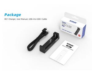Xtar MC1 Universal Li-ion 18650 Pil Şarj Cihazı 1Amper