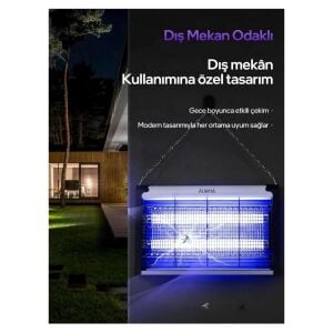 AUHMA AQM01 4+4Watt İki Ledli Elektrikli Sinek Kovucu Yakalama Cihazı