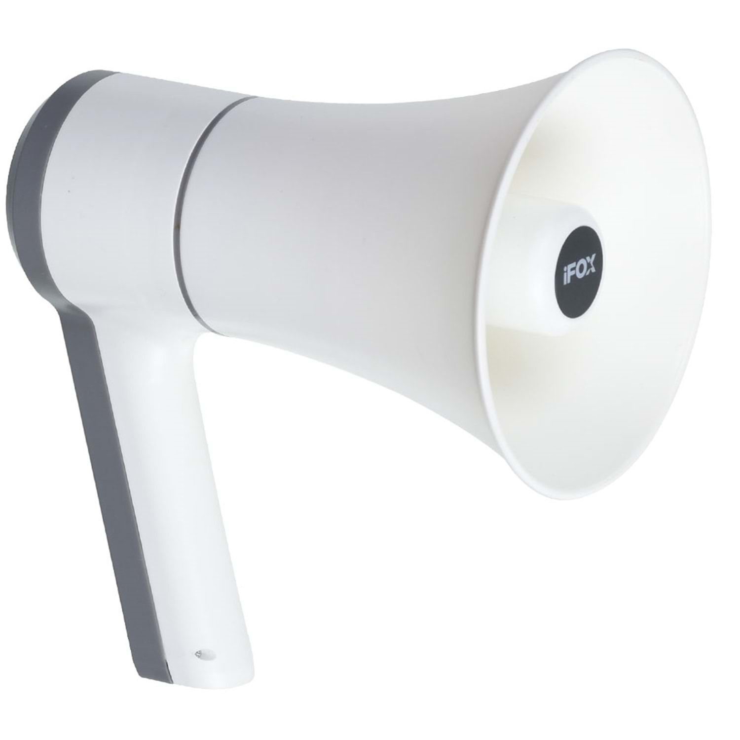 IFOX XF-30 Bluetooth USB-SD Kart Girişli Ses Kayıtlı Sirenli Şarjlı Mini El Megafonu