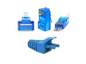 TRKLink EZ RJ45 Mavi Konnektör + Kılıf 1Adet
