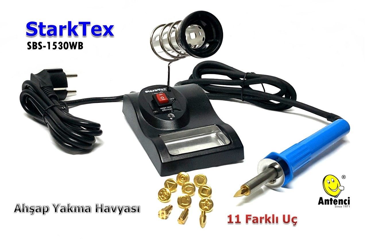 StarkTex SBS-15030WB Ahşap Yakma Havya Seti