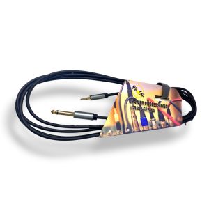 PAWER 1.5Metre 6.3mm Mono - 3.5mm Stereo Kablo