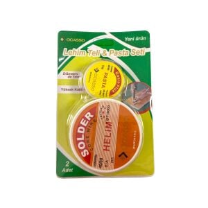 Ocasso 1.00mm 30gr 40/60 Lehim Teli ve 10gr Lehim Pasta Seti