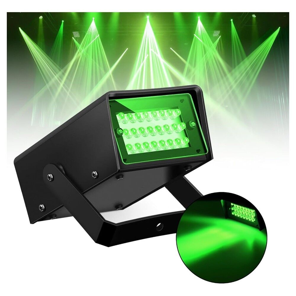 Powermaster PM-25925 32 Ledli Yanıp Sönen Yeşil Strobe Sahne Işığı