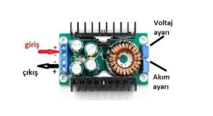 XL4016 300W 10A DC-DC Voltaj Düşürücü Regülatör Kartı