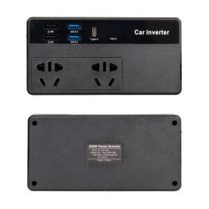 Powermaster CZ02 200Watt 12-24V 220Volt 4xUsb Type-C Girişli İnverter