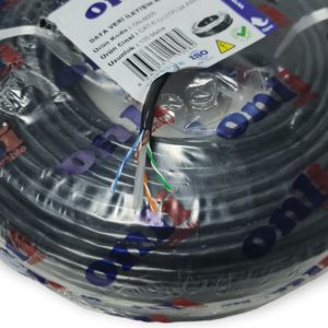 Onli 24AWG Cat6 Outdoor Kablo Dış Ortam 100mt Siyah