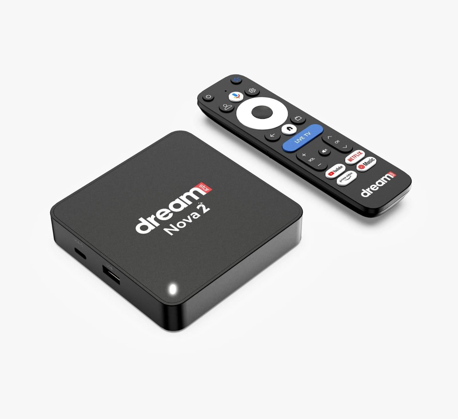 Dreamstar Nova 2 4K Lisanslı Android TV Box 2GB Ram 32GB Hafıza