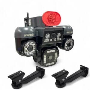 Avenir AV-S446 12MP 4 Kameralı PTZ 4G Sim Kartlı Solar Kamera