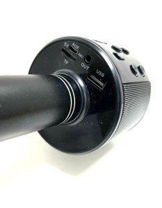 Wster WS-858 Bluetooth-SD-Aux Kablosuz Karaoke Mikrofon Siyah