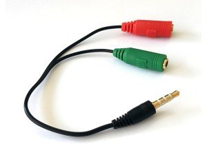 electroon 3,5mm Notebook Kulaklık Mikrofon Ayırıcı Kablo