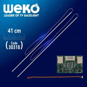 WEKO 19'' Inç 60 Ledli 410mm 12V Universal Monitör E-Led Çift Led+Sürücü+Kablo Takım
