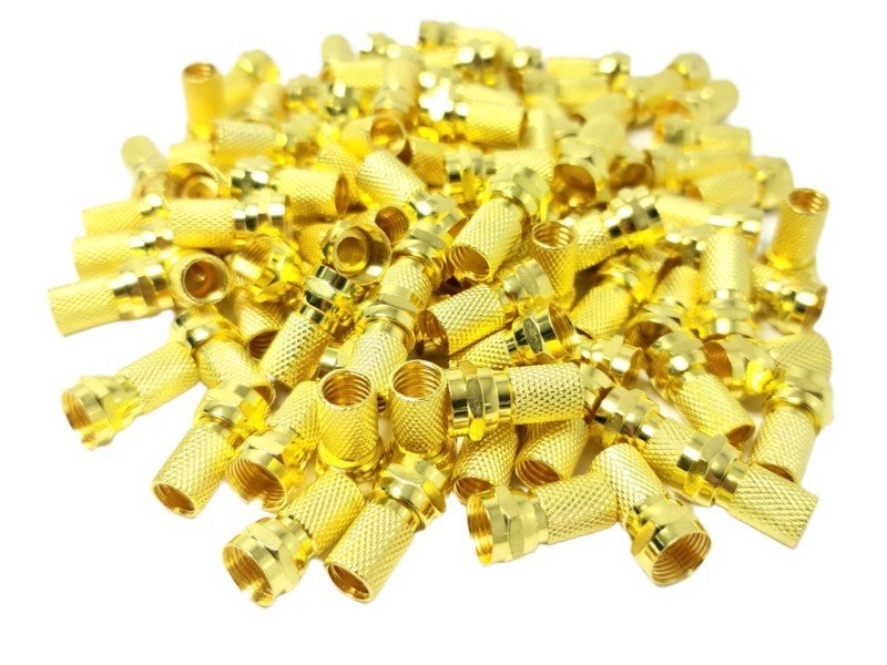 HERZ RG6U6 Gold F Konnektör 100Adet