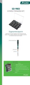 Proskit SD-9803 Tornavida Seti 33 Parça