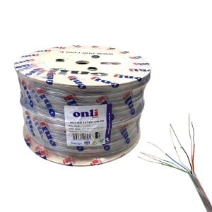 Onli 305Mt 23AWG Dış Ortam UTP CAT6 Network Kablosu Şeffaf Yerli Üretim