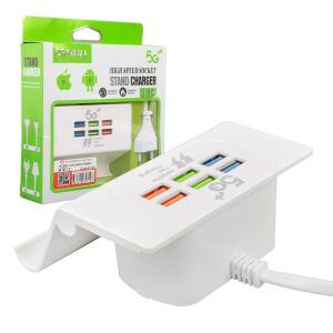 Powermaster 6xUSB 3.1A Masa Üstü Şarj Standı