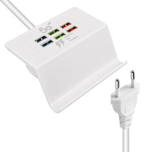 Powermaster 6xUSB 3.1A Masa Üstü Şarj Standı