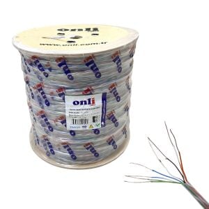 Onli 500Mt 23AWG Dış Ortam UTP CAT6 Network Kablosu Şeffaf Yerli Üretim