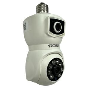 ROSE AHD-30125 Akıllı Wireless Ampül Kamera 360Derece Hareketli Çift Kameralı