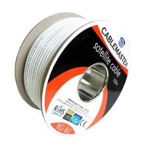 CableMaster RG6U4 Anten Kablosu 100Metre 64Tel