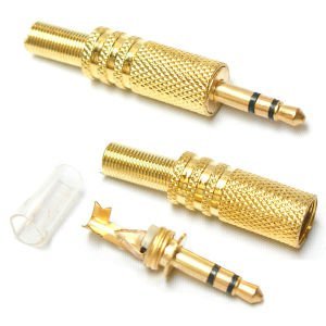 electroon 3.5mm Stereo Erkek Jak Gold