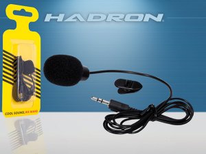 Hadron Yaka Mikrofonu Bilgisayar Notebook Mini Mikrofon 1,5mt Kablolu