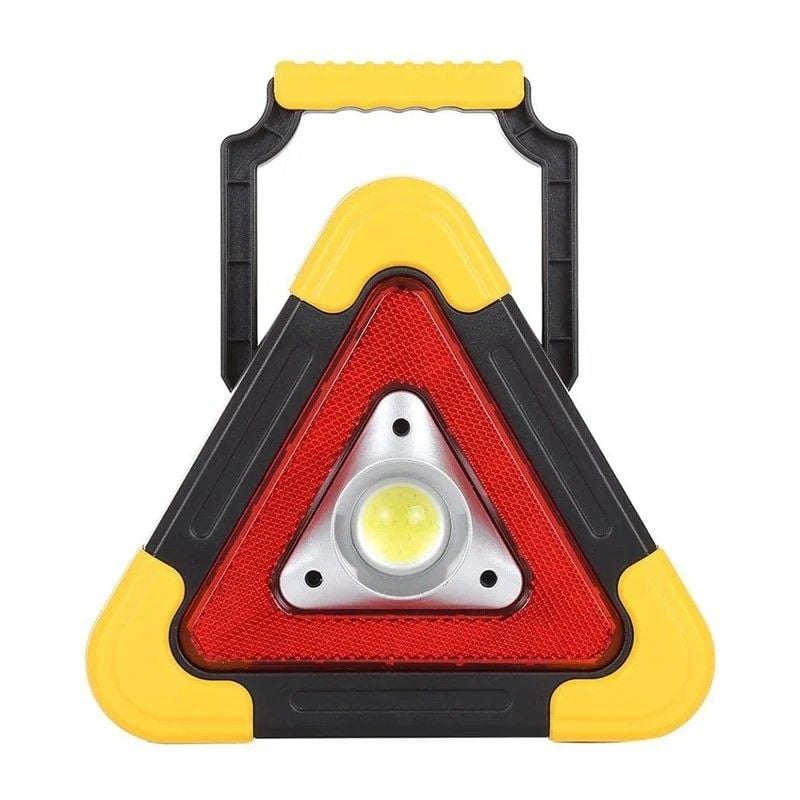 electroon HB-6609 Solar Şarjlı 500 Lümen Çok Fonksiyonlu Üçgen Reflektör Işıklı İkaz Lambası