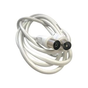 TV Video Ara RF Kablo Dişi Erkek Anten Fişli 1.5mt - Beyaz