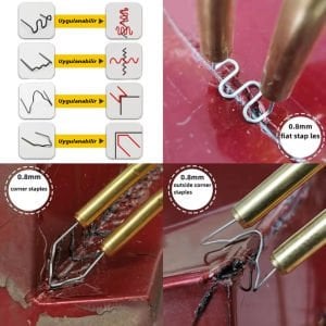 PowerMaster PM-25315 Oto Tampon Kaporta Plastik Onarım Tamir Kaynak Çivisi 6 Tip Şekil (600 Adet)