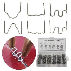 PowerMaster PM-25315 Oto Tampon Kaporta Plastik Onarım Tamir Kaynak Çivisi 6 Tip Şekil (600 Adet)