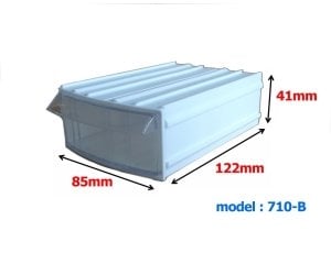 Mim 710 Beyaz Plastik Çekmece 85x122x41mm