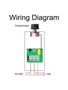 electroon AC 220V 10000W Motor Dimmer Hız Kontrol Kartı