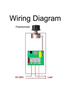 electroon AC 220V 10000W Motor Dimmer Hız Kontrol Kartı
