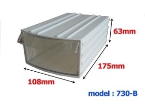 Mim 730 Beyaz Plastik Çekmece 108x175x63mm