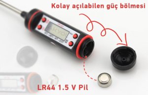 GeSi TP101 Sıvı Termometresi Daldırma 15cm