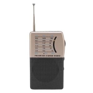 Rose SP-606 Şarjlı Taşınabilir FM/AW/SW Cep Radyosu