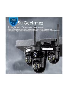 Avenir AV-S316 4 Kameralı 16MP 3 PTZ Dönebilen Wifi Sesli Kamera