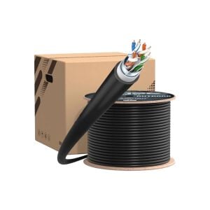 Rose RDC-57 305mt 23Awg Outdoor Dış Ortam Siyah Cat6 Kablo 0.57mm