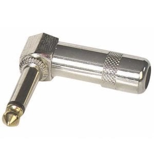 electroon 6.3mm L Tipi Mono Metal Gitar Jak Erkek