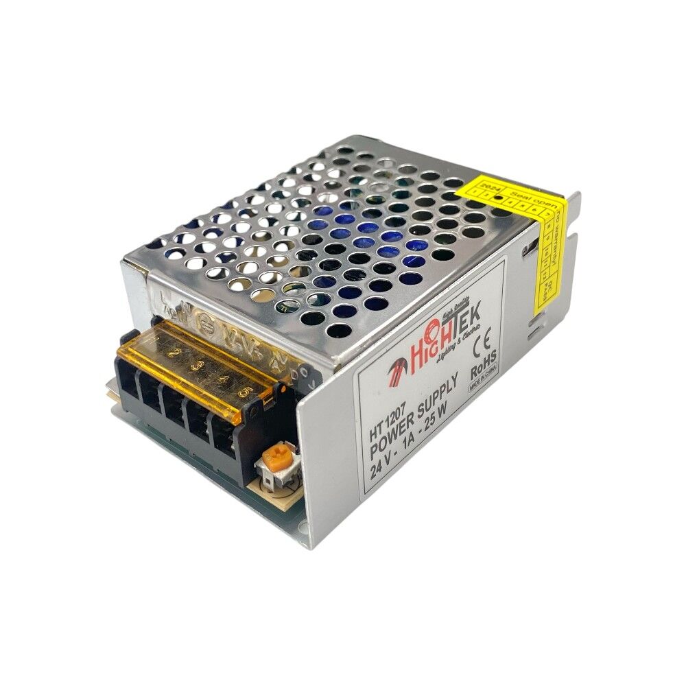 Hightek HT-1207 DC 24V 1A Metal Kasa Adaptör 8.5x6x3.5cm