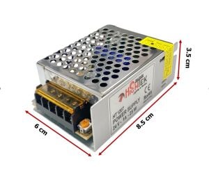 Hightek HT-1207 DC 24V 1A Metal Kasa Adaptör 8.5x6x3.5cm