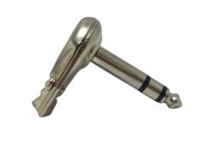electroon 6.3mm L Tipi Stereo Metal Gitar Jak Erkek