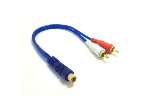 FULLY 1Rca Dişi - 2Rca Erkek 30cm Y Kablo