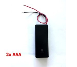 Electroon 2xAAA ince Kalem Pil Kutusu Anahtarlı Kapaklı