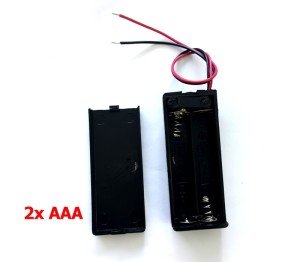 Electroon 2xAAA ince Kalem Pil Kutusu Anahtarlı Kapaklı