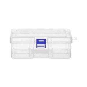 electroon 164x118x58mm Plastik Bölmesiz Kapaklı Şeffaf Kutu Organizer